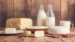 Milch, Käse und Butter Milch, Käse und Butter