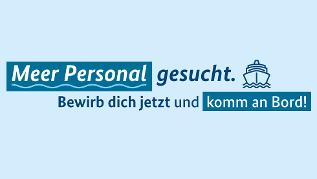 Banner mit Werbung für Meer Personal