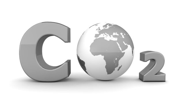 chemisches Zeichen für Kohlenstoffdioxyd co2
