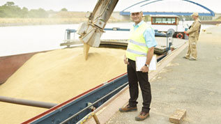ship with grain ship with grain